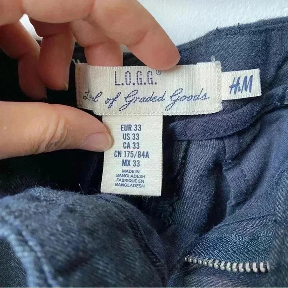 H&M Men’s 100% Cotton Dark Grey Trouser Pants - Excellent Condition - Picture 10 of 10